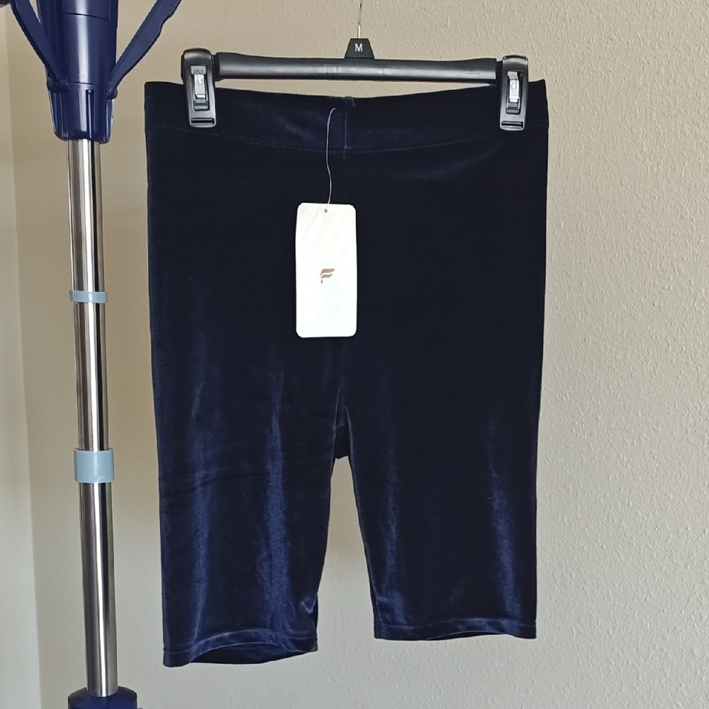 Fabletics High-Waisted Velour Bike Shorts